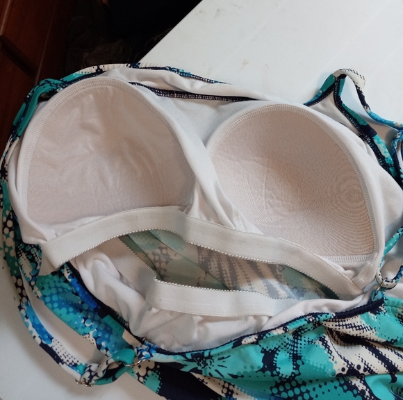 Paradise Bay Tankini And Skirt Swim Set Womens Sz 18 - Picture 7 of 10